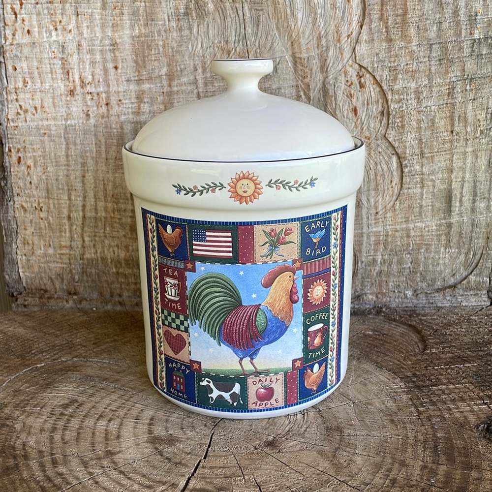 Large Glass Chicken Jar